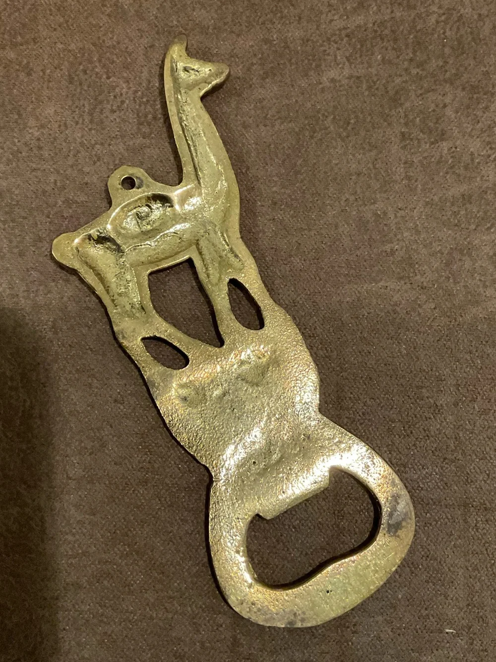 Vintage Brass Bolivia Llama Bottle Opener